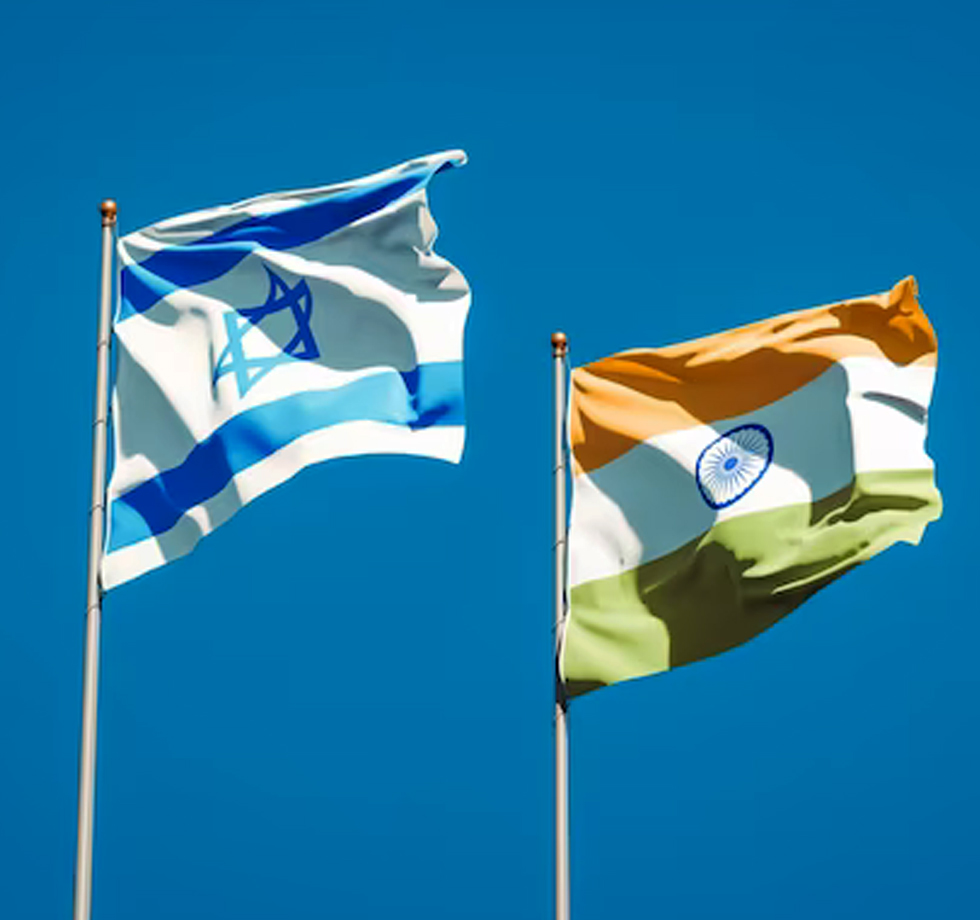 India and Israel Flag